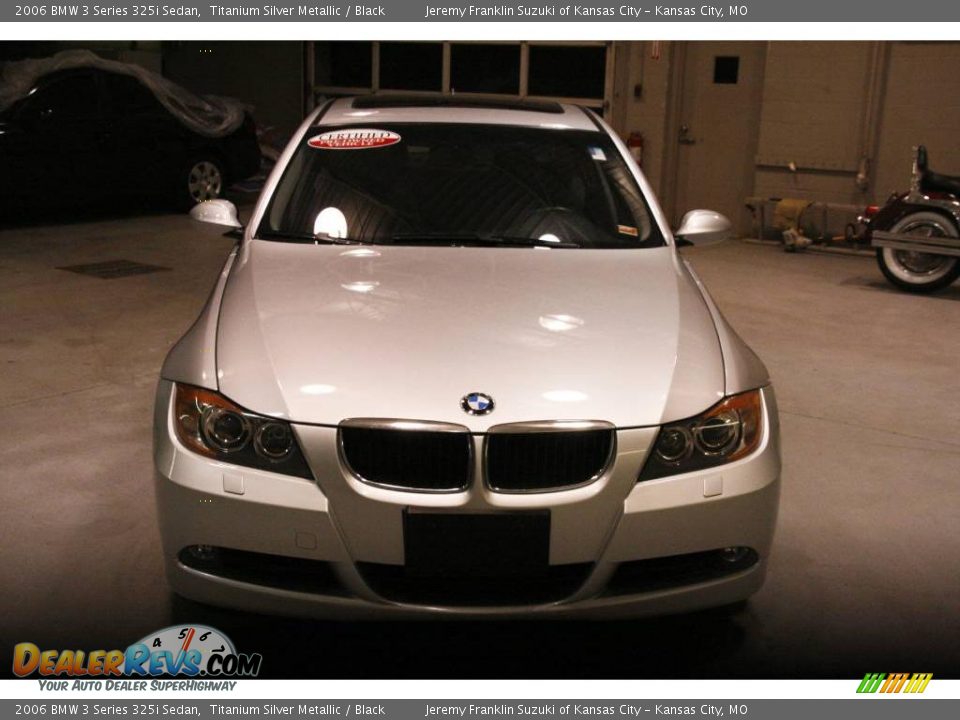 2006 BMW 3 Series 325i Sedan Titanium Silver Metallic / Black Photo #2
