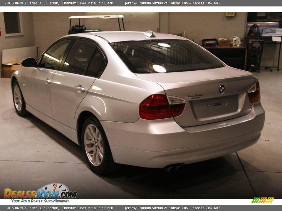 2006 BMW 3 Series 325i Sedan Titanium Silver Metallic / Black Photo #4