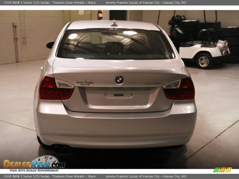 2006 BMW 3 Series 325i Sedan Titanium Silver Metallic / Black Photo #5