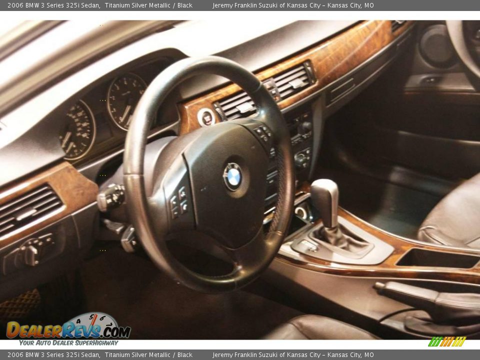 2006 BMW 3 Series 325i Sedan Titanium Silver Metallic / Black Photo #7