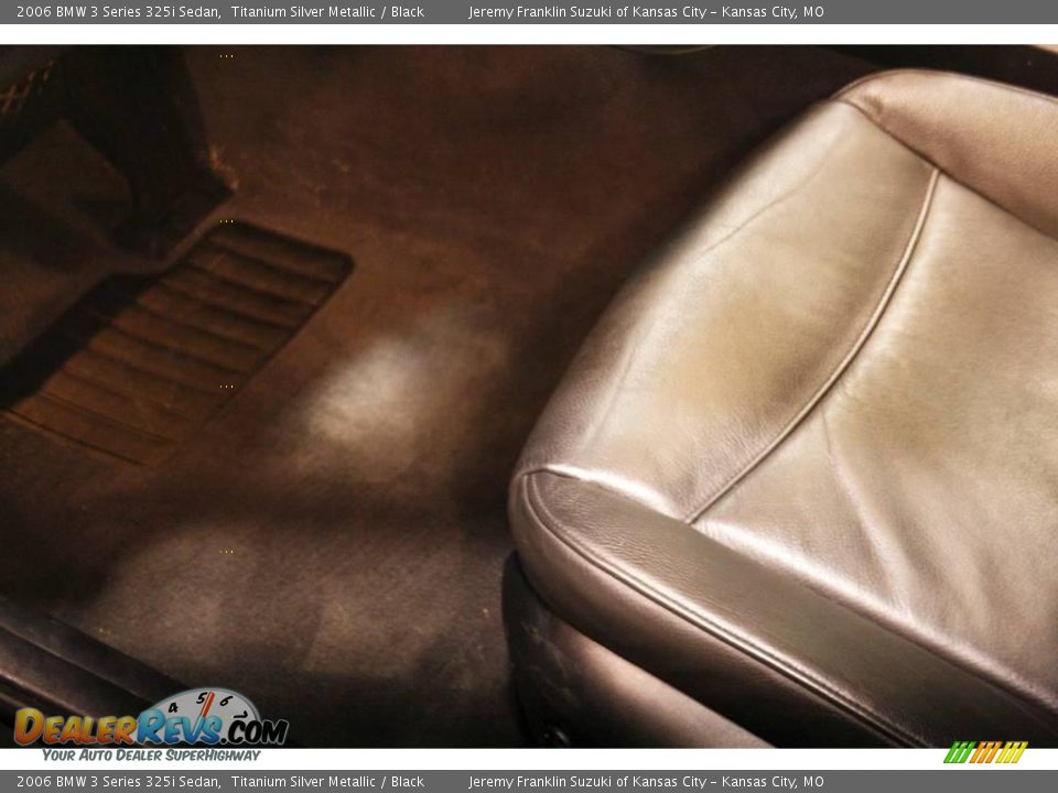 2006 BMW 3 Series 325i Sedan Titanium Silver Metallic / Black Photo #10