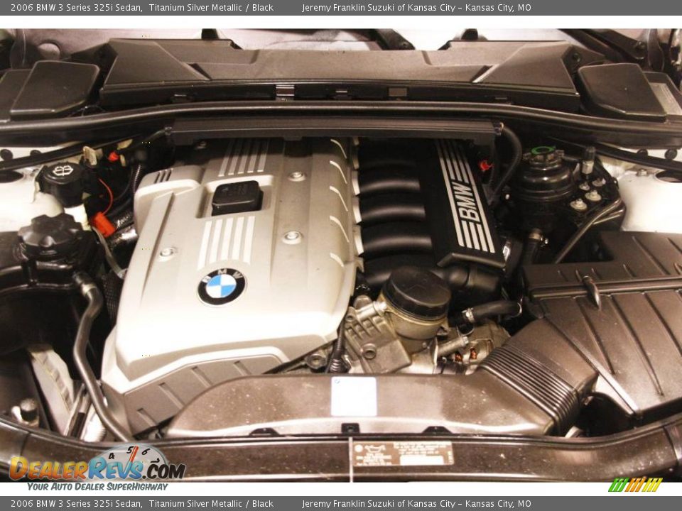 2006 BMW 3 Series 325i Sedan Titanium Silver Metallic / Black Photo #23