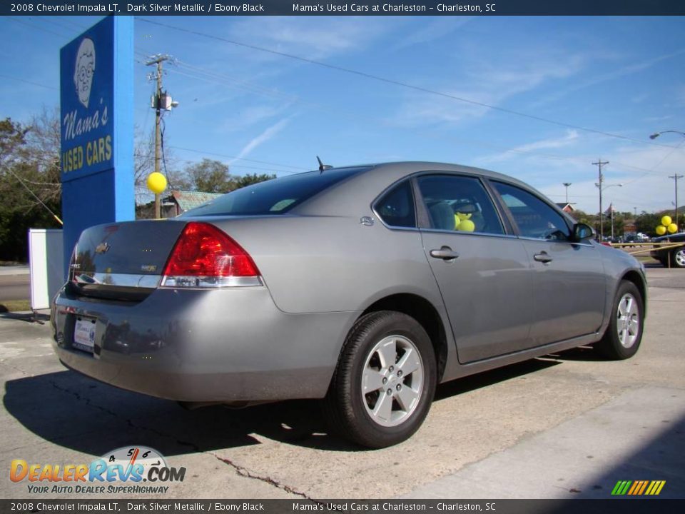 2008 Chevrolet Impala LT Dark Silver Metallic / Ebony Black Photo #6
