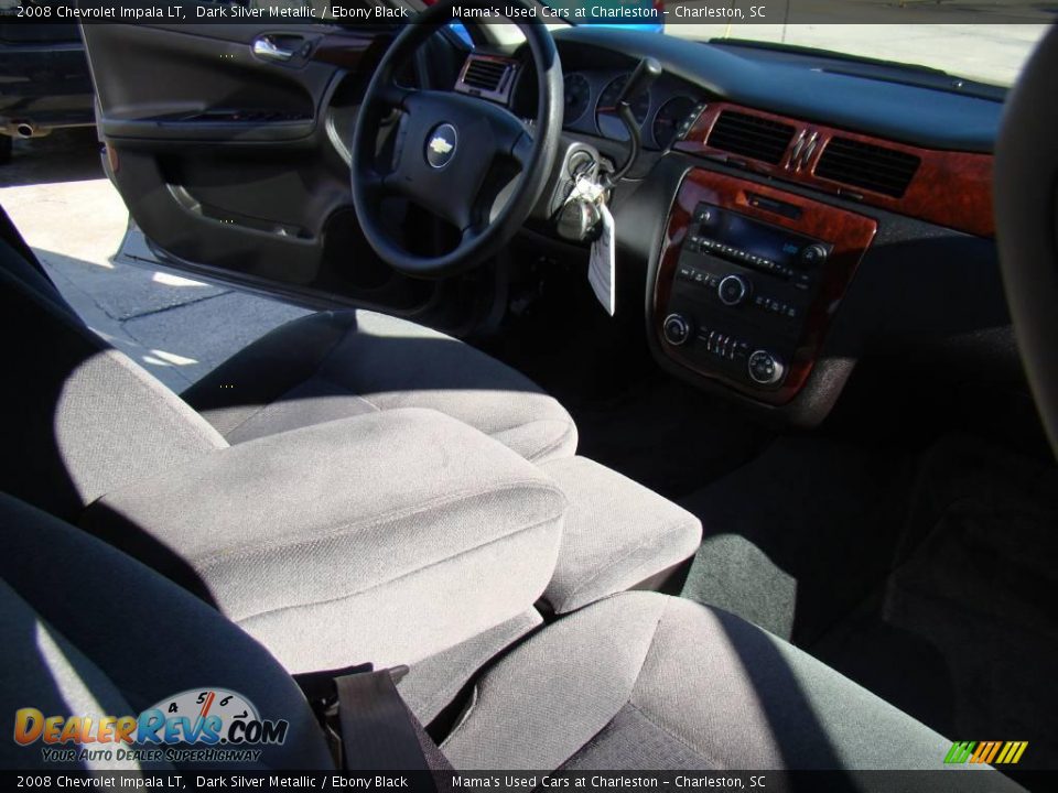 2008 Chevrolet Impala LT Dark Silver Metallic / Ebony Black Photo #14
