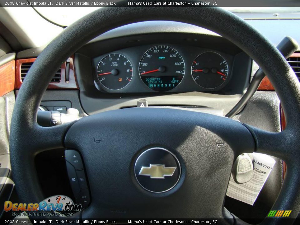 2008 Chevrolet Impala LT Dark Silver Metallic / Ebony Black Photo #20
