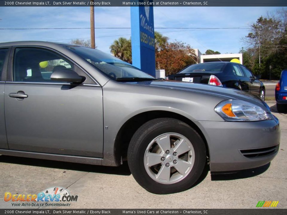 2008 Chevrolet Impala LT Dark Silver Metallic / Ebony Black Photo #24