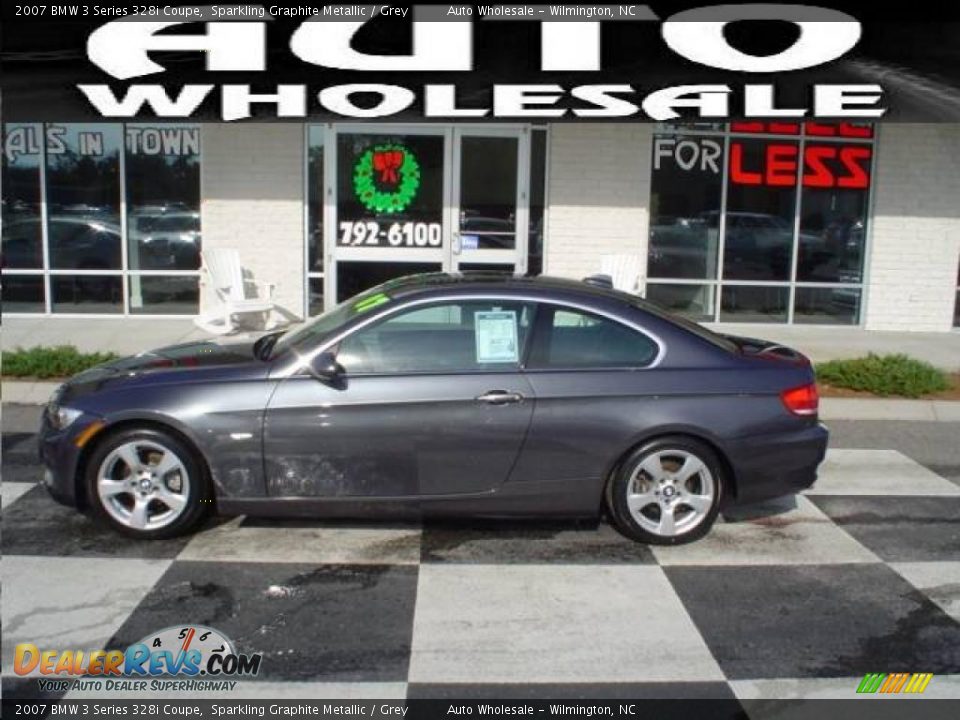2007 BMW 3 Series 328i Coupe Sparkling Graphite Metallic / Grey Photo #1