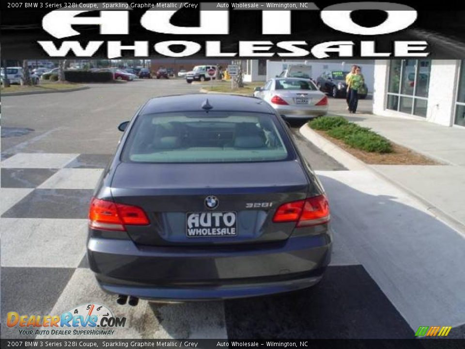 2007 BMW 3 Series 328i Coupe Sparkling Graphite Metallic / Grey Photo #3