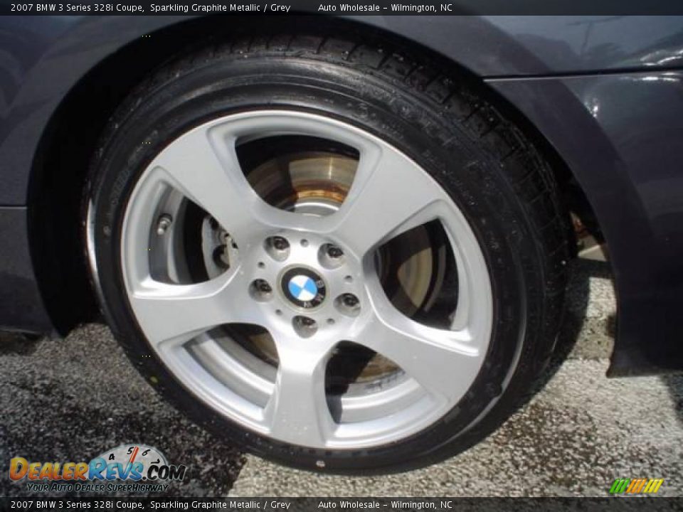 2007 BMW 3 Series 328i Coupe Sparkling Graphite Metallic / Grey Photo #4