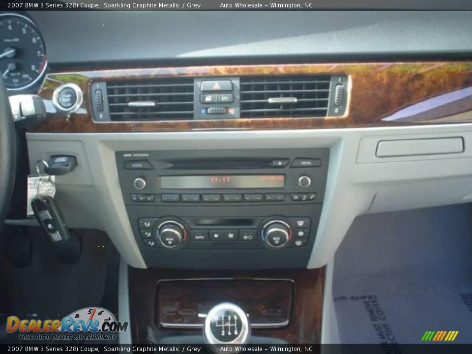 2007 BMW 3 Series 328i Coupe Sparkling Graphite Metallic / Grey Photo #8
