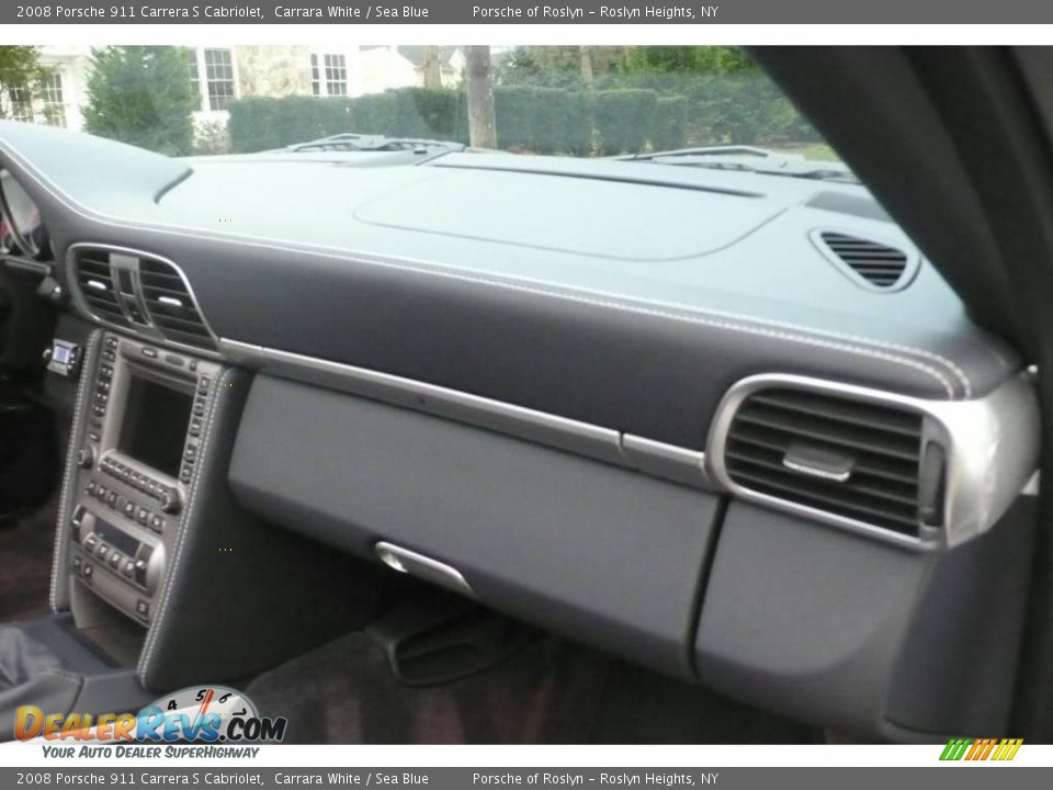 2008 Porsche 911 Carrera S Cabriolet Carrara White / Sea Blue Photo #17