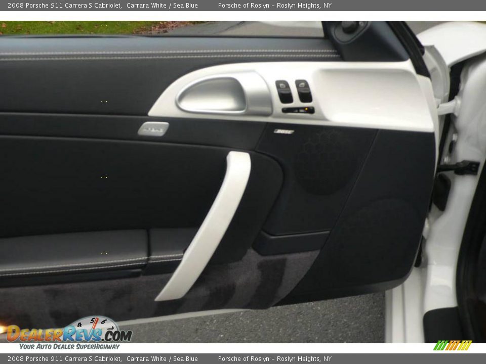 2008 Porsche 911 Carrera S Cabriolet Carrara White / Sea Blue Photo #21