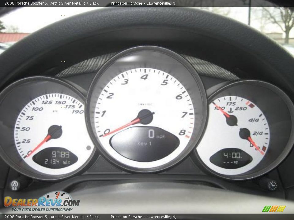 2008 Porsche Boxster S Arctic Silver Metallic / Black Photo #25