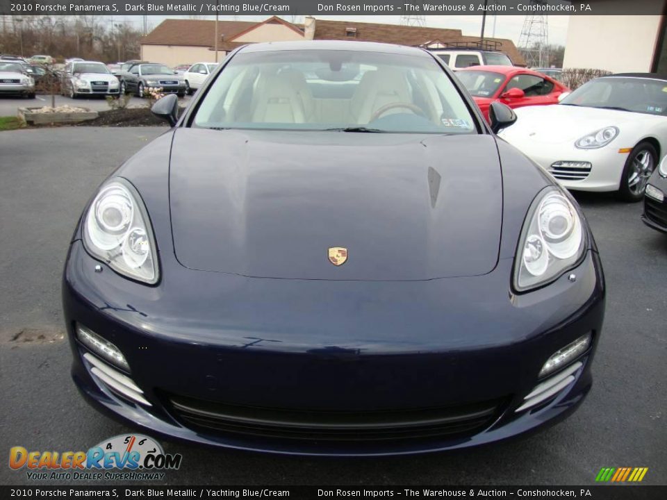 2010 Porsche Panamera S Dark Blue Metallic / Yachting Blue/Cream Photo #3