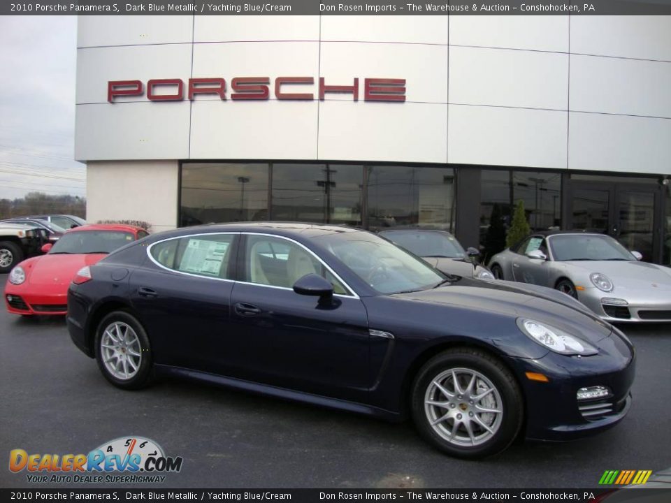 2010 Porsche Panamera S Dark Blue Metallic / Yachting Blue/Cream Photo #6