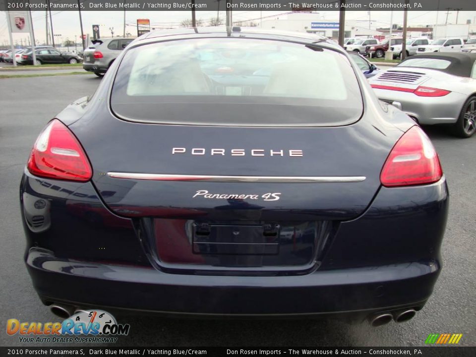 2010 Porsche Panamera S Dark Blue Metallic / Yachting Blue/Cream Photo #8