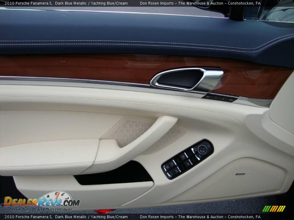 2010 Porsche Panamera S Dark Blue Metallic / Yachting Blue/Cream Photo #13