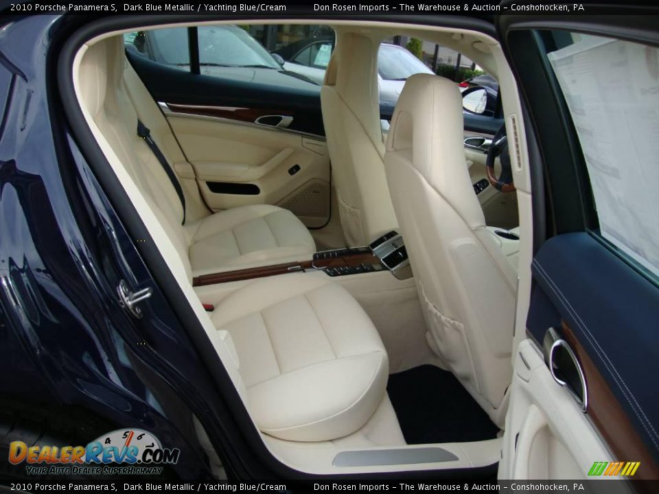 2010 Porsche Panamera S Dark Blue Metallic / Yachting Blue/Cream Photo #18