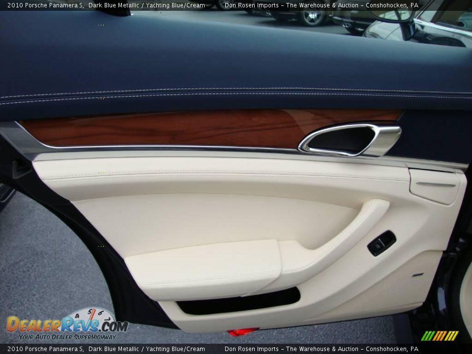 2010 Porsche Panamera S Dark Blue Metallic / Yachting Blue/Cream Photo #20