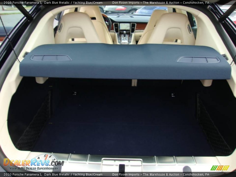 2010 Porsche Panamera S Dark Blue Metallic / Yachting Blue/Cream Photo #21