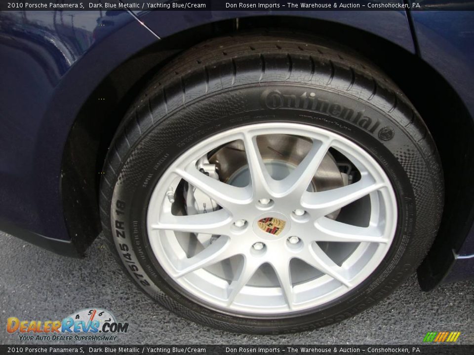 2010 Porsche Panamera S Dark Blue Metallic / Yachting Blue/Cream Photo #22