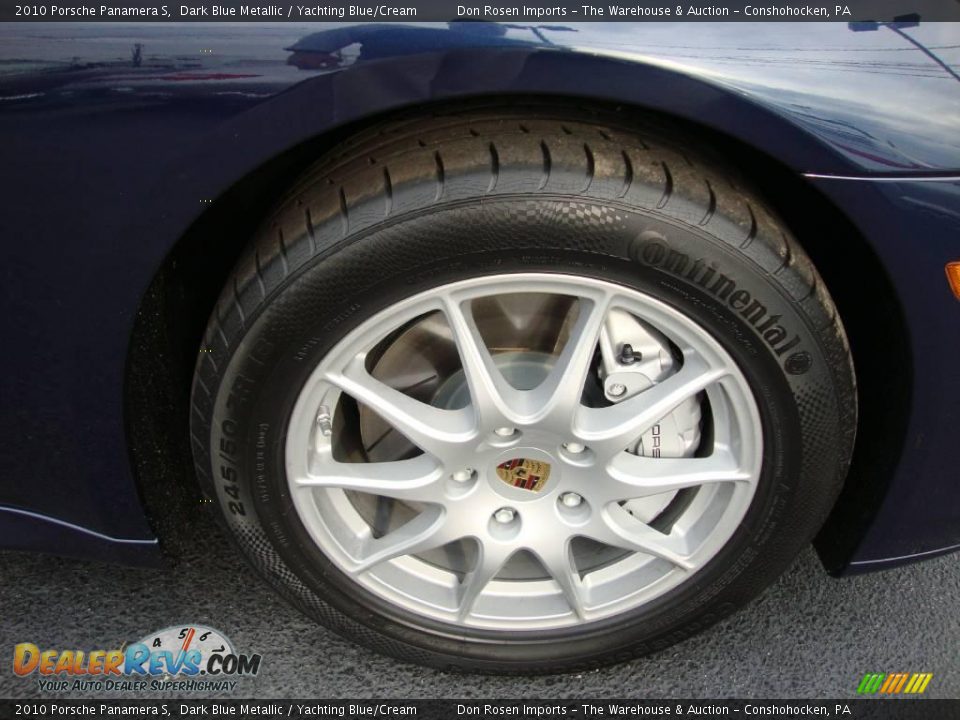 2010 Porsche Panamera S Dark Blue Metallic / Yachting Blue/Cream Photo #23