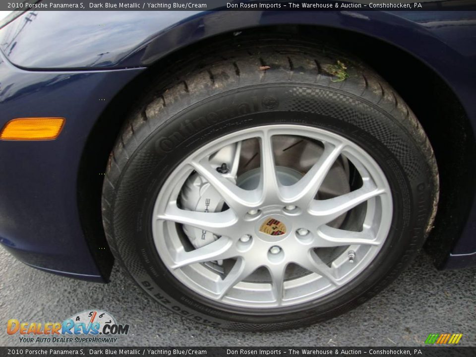 2010 Porsche Panamera S Dark Blue Metallic / Yachting Blue/Cream Photo #24
