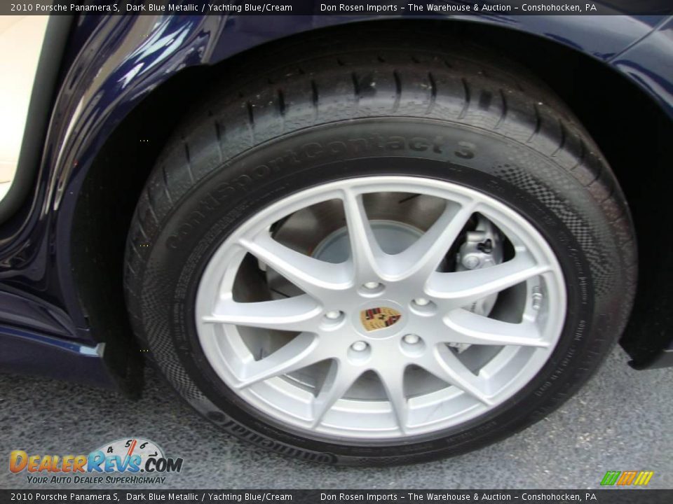 2010 Porsche Panamera S Dark Blue Metallic / Yachting Blue/Cream Photo #25