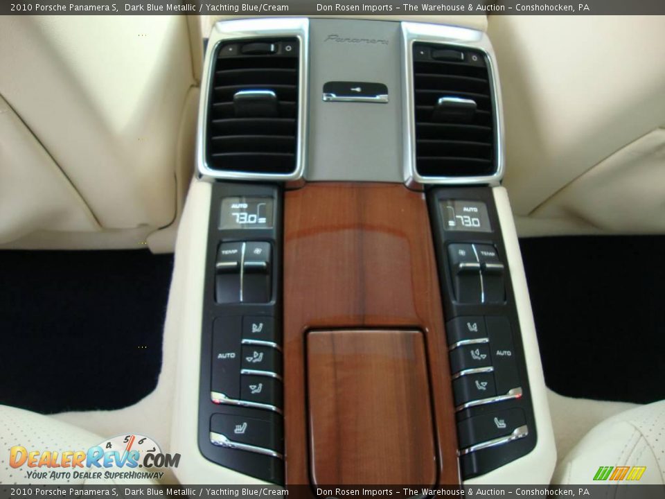 2010 Porsche Panamera S Dark Blue Metallic / Yachting Blue/Cream Photo #27