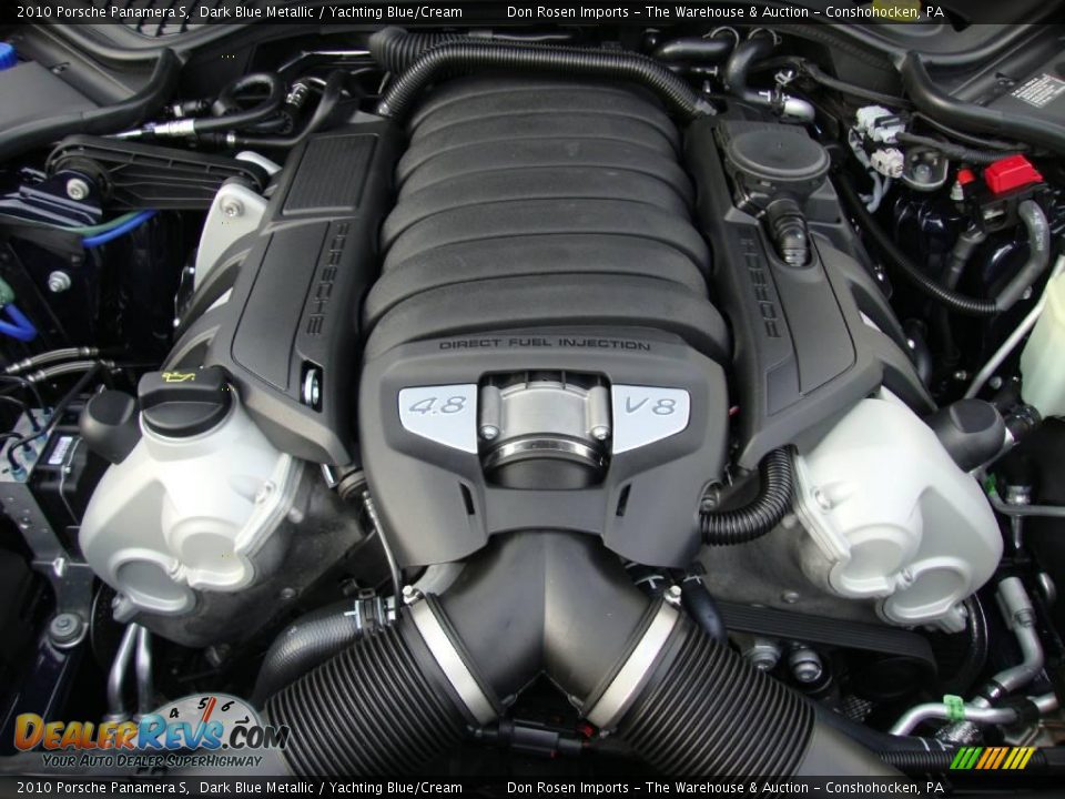 2010 Porsche Panamera S Dark Blue Metallic / Yachting Blue/Cream Photo #31