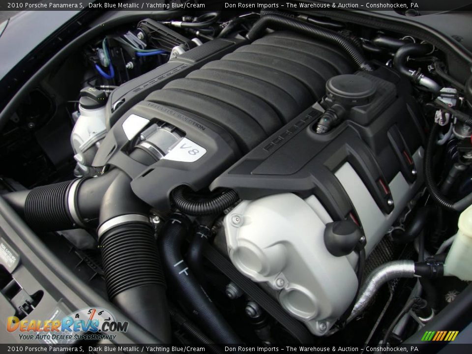 2010 Porsche Panamera S Dark Blue Metallic / Yachting Blue/Cream Photo #32