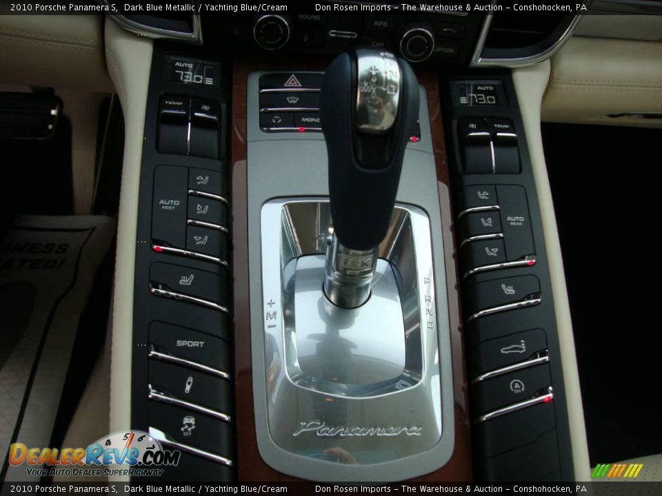 2010 Porsche Panamera S Dark Blue Metallic / Yachting Blue/Cream Photo #35