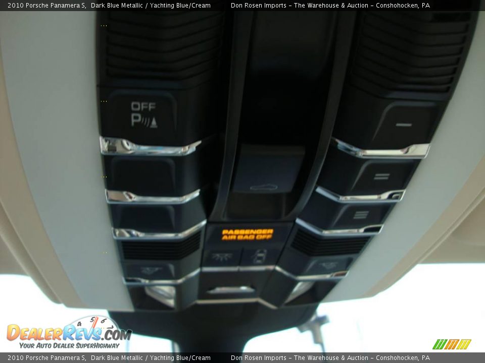 2010 Porsche Panamera S Dark Blue Metallic / Yachting Blue/Cream Photo #36