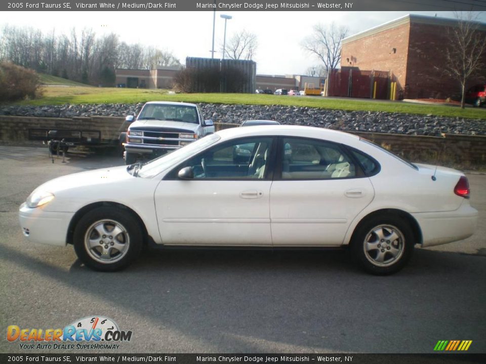 2005 Ford Taurus SE Vibrant White / Medium/Dark Flint Photo #7