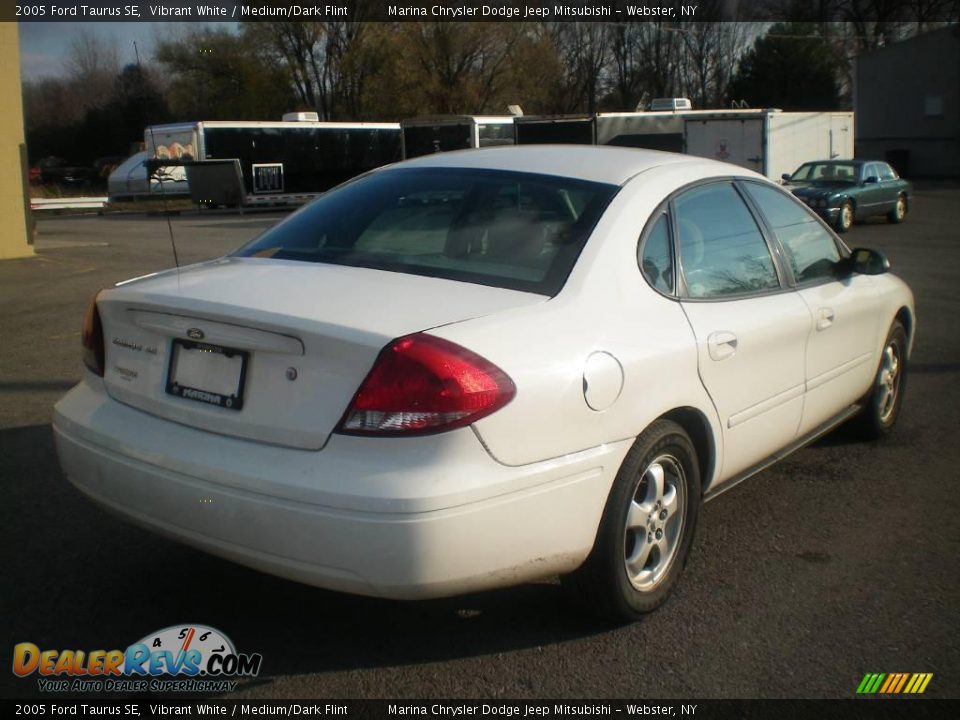 2005 Ford Taurus SE Vibrant White / Medium/Dark Flint Photo #10
