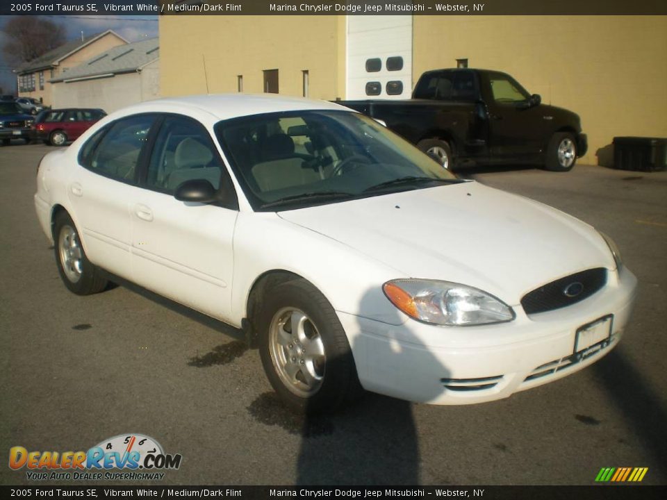 2005 Ford Taurus SE Vibrant White / Medium/Dark Flint Photo #12