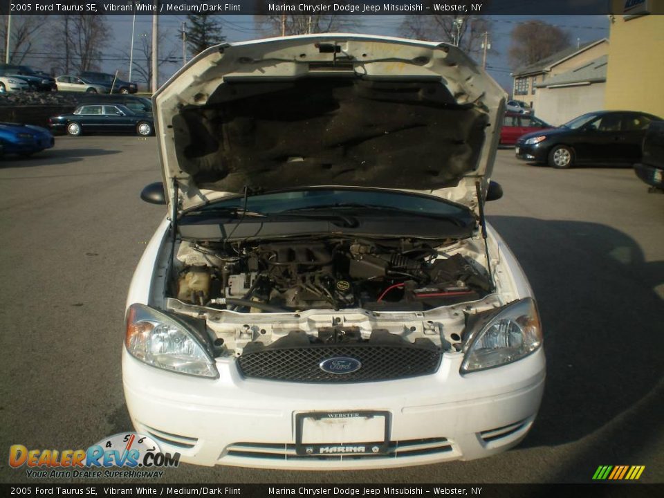 2005 Ford Taurus SE Vibrant White / Medium/Dark Flint Photo #14