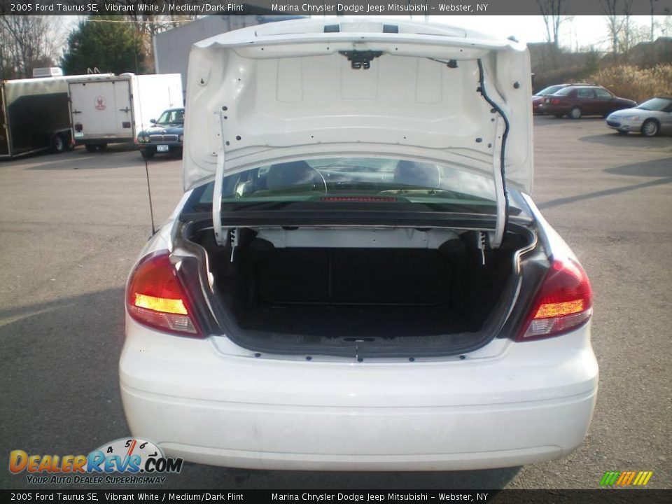 2005 Ford Taurus SE Vibrant White / Medium/Dark Flint Photo #17
