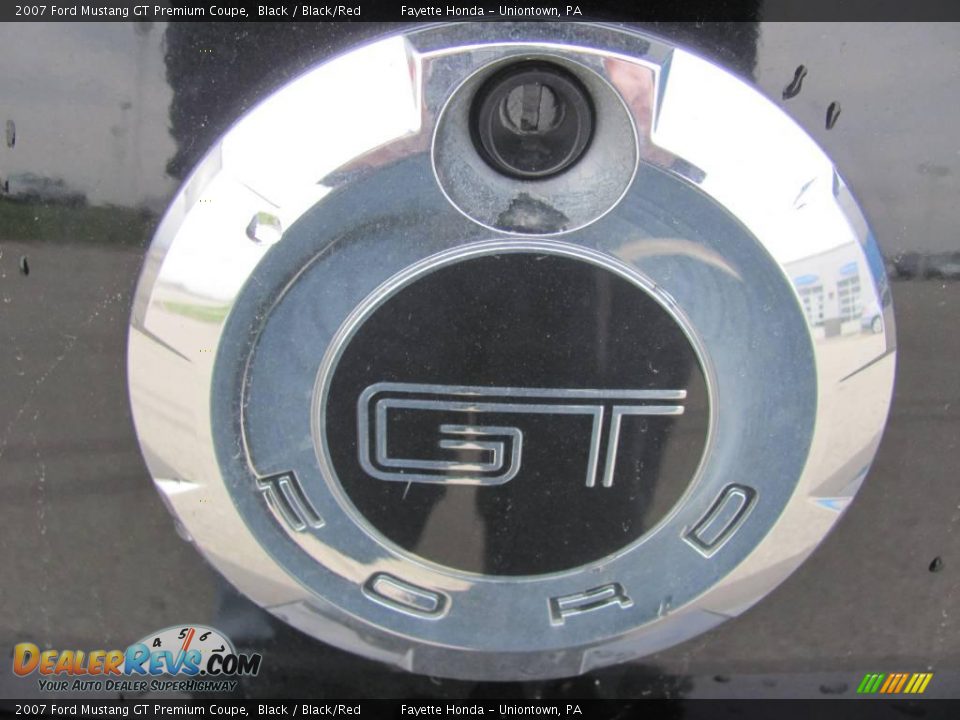 2007 Ford Mustang GT Premium Coupe Black / Black/Red Photo #12
