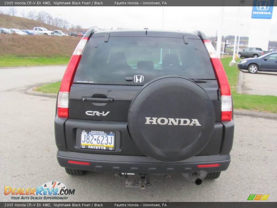 2005 Honda CR-V EX 4WD Nighthawk Black Pearl / Black Photo #3
