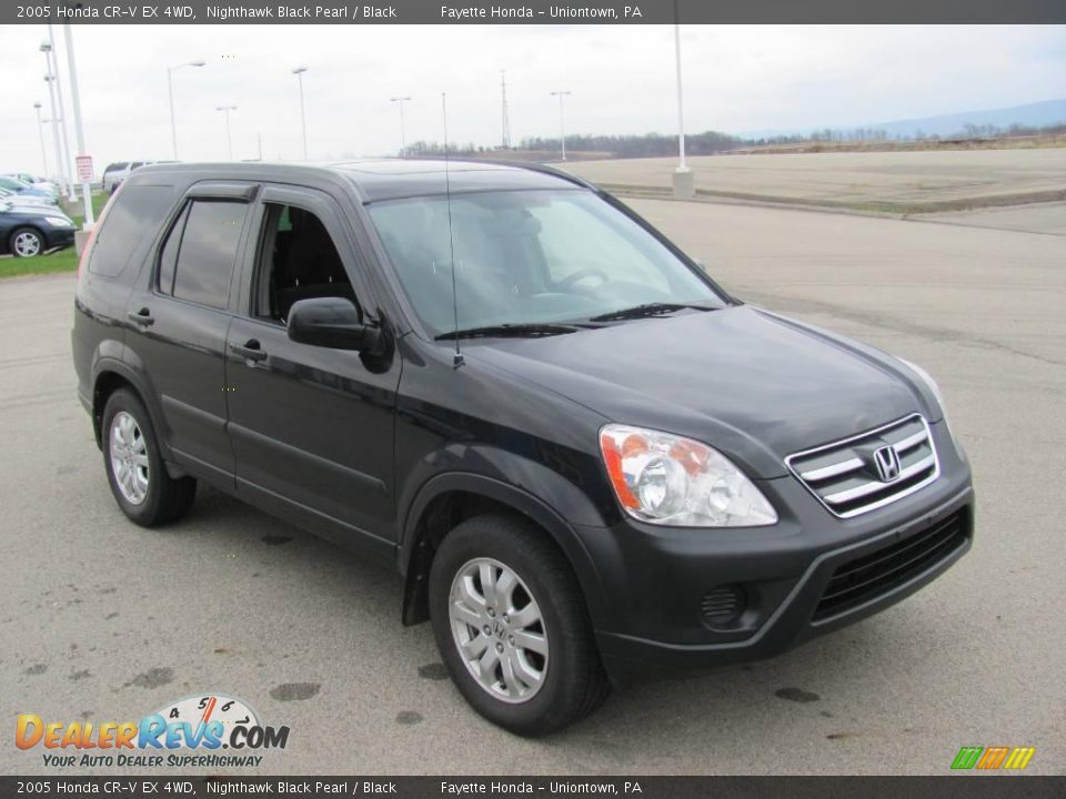 2005 Honda CR-V EX 4WD Nighthawk Black Pearl / Black Photo #5
