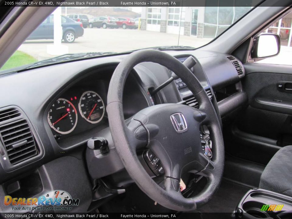 2005 Honda CR-V EX 4WD Nighthawk Black Pearl / Black Photo #7