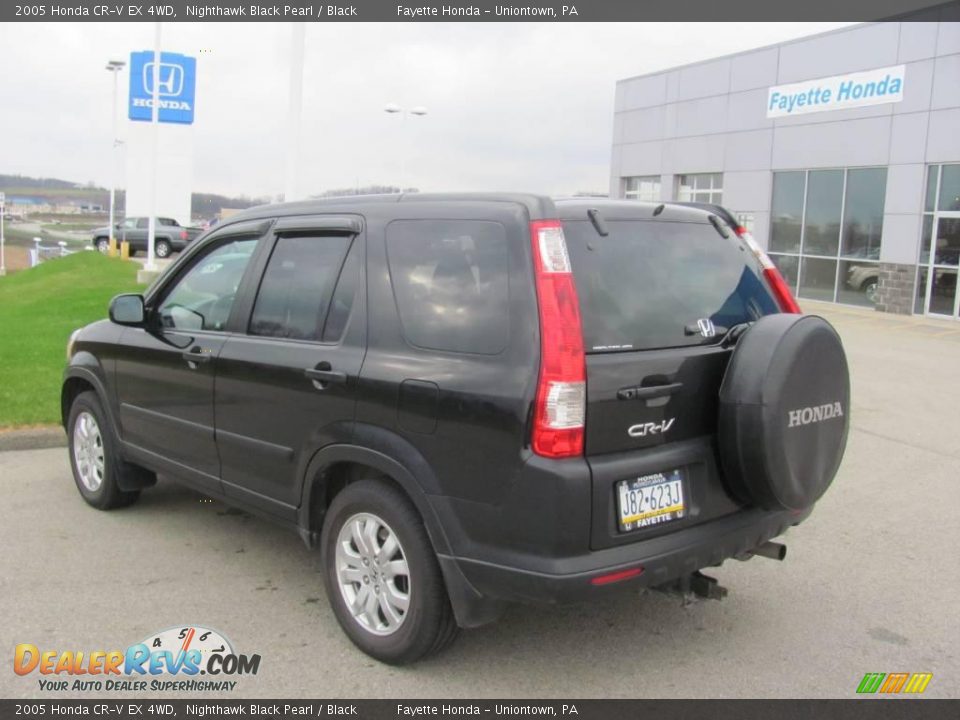 2005 Honda CR-V EX 4WD Nighthawk Black Pearl / Black Photo #10
