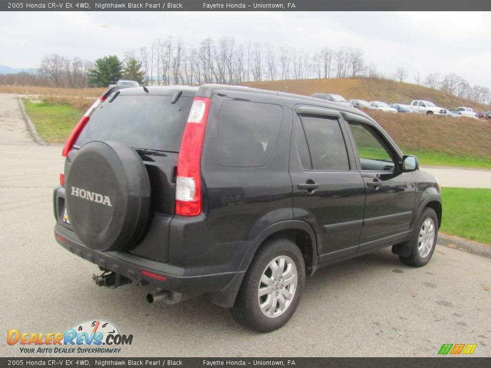 2005 Honda CR-V EX 4WD Nighthawk Black Pearl / Black Photo #11