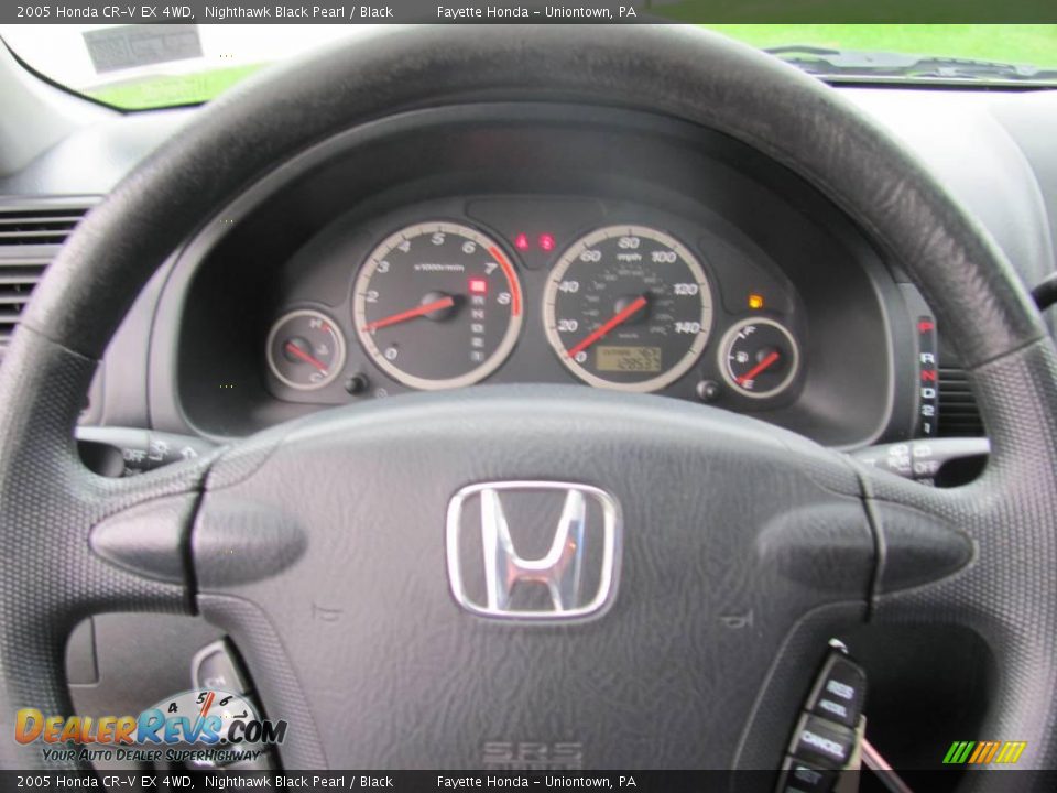 2005 Honda CR-V EX 4WD Nighthawk Black Pearl / Black Photo #16