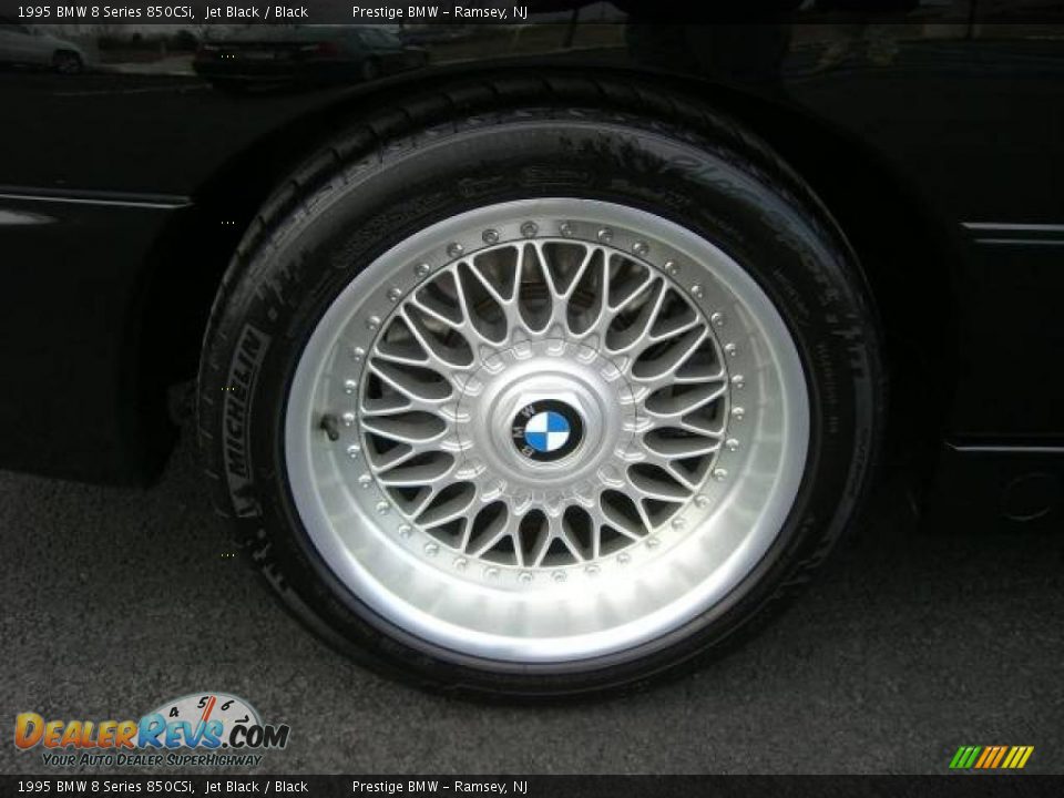 1995 BMW 8 Series 850CSi Jet Black / Black Photo #12