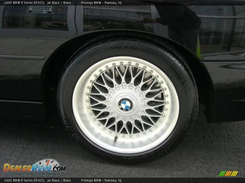 1995 BMW 8 Series 850CSi Jet Black / Black Photo #13