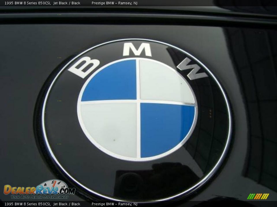 1995 BMW 8 Series 850CSi Jet Black / Black Photo #15