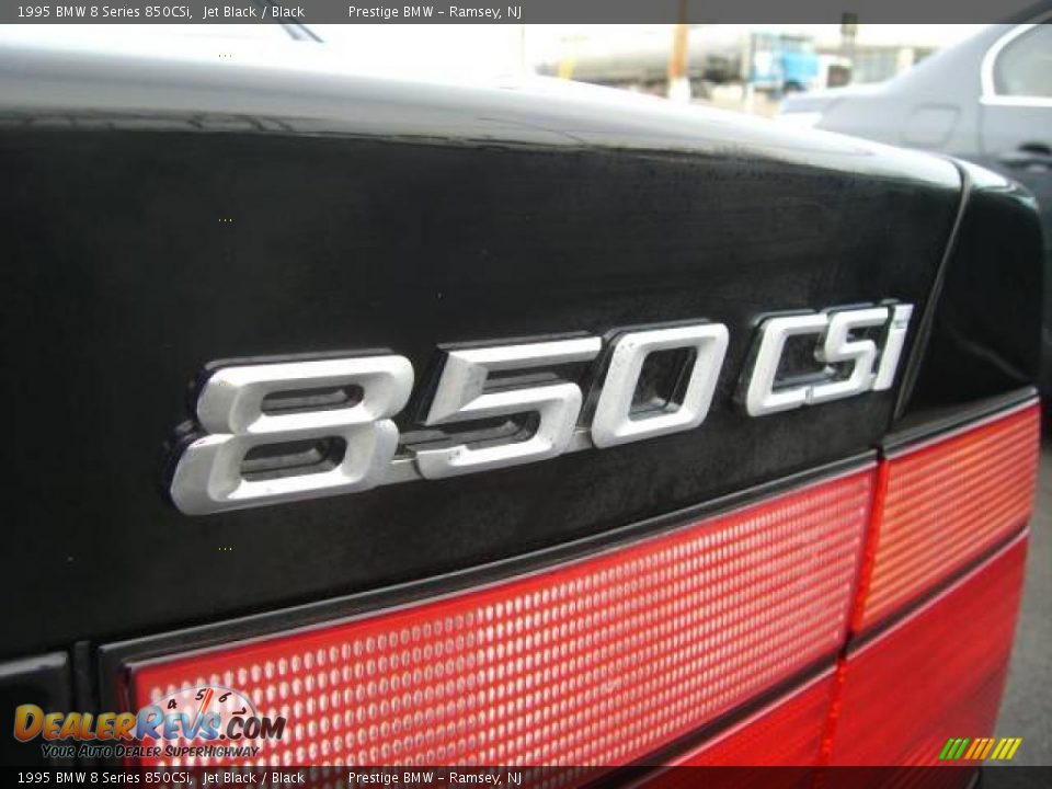 1995 BMW 8 Series 850CSi Jet Black / Black Photo #16