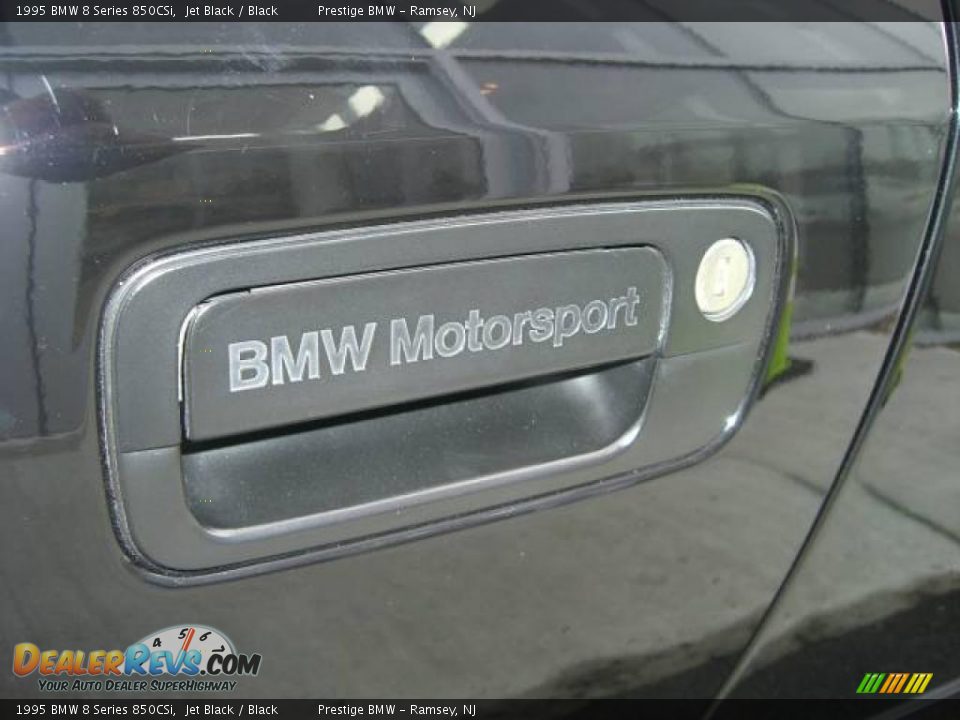 1995 BMW 8 Series 850CSi Jet Black / Black Photo #25